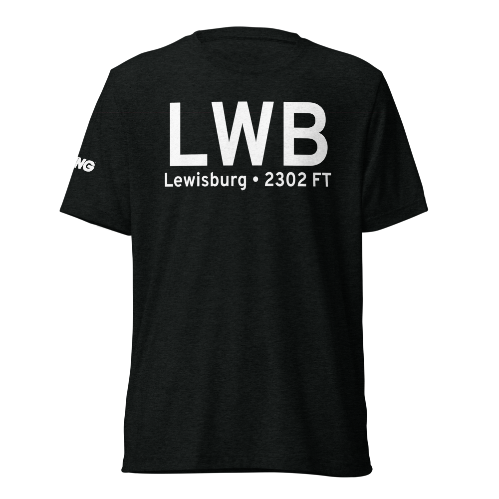 Lewisburg (KLWB) Airport Tri-blend T-Shirt 