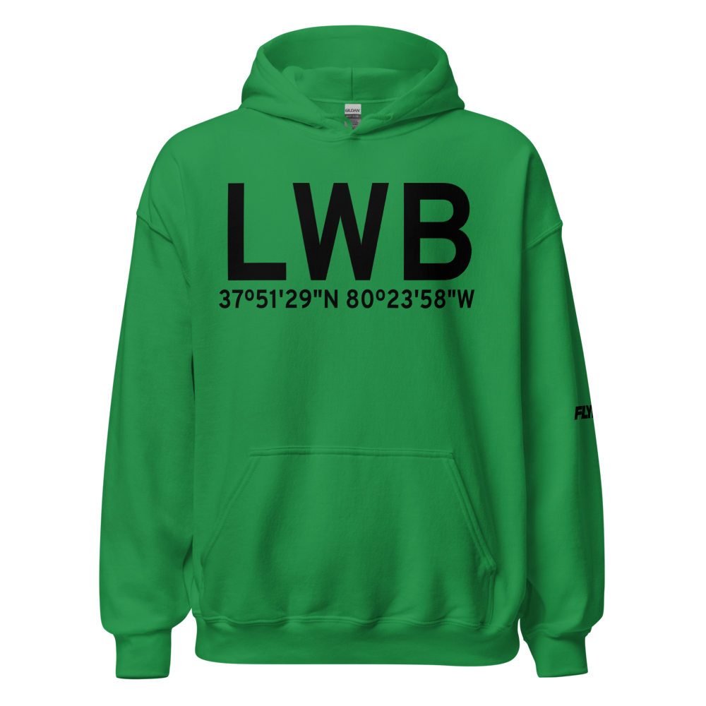 Lewisburg (KLWB) Airport Hoodie Sweatshirt 