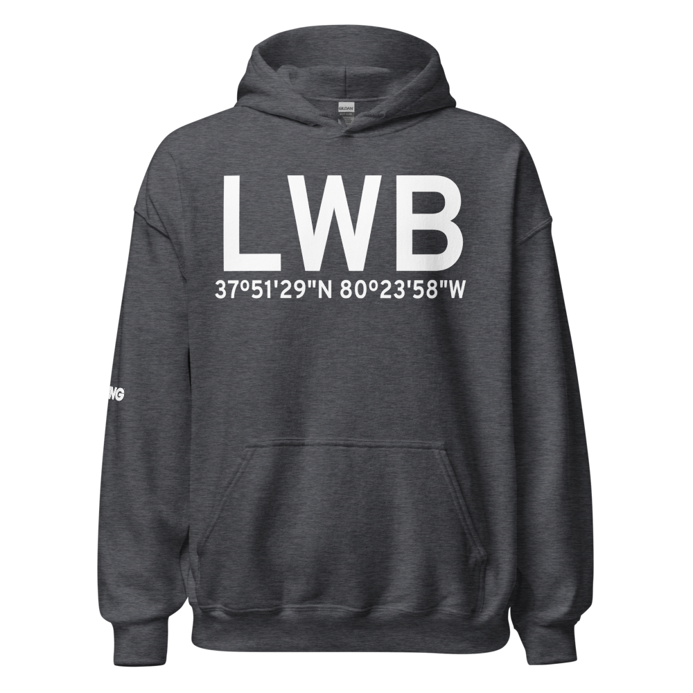 Lewisburg (KLWB) Airport Hoodie Sweatshirt 