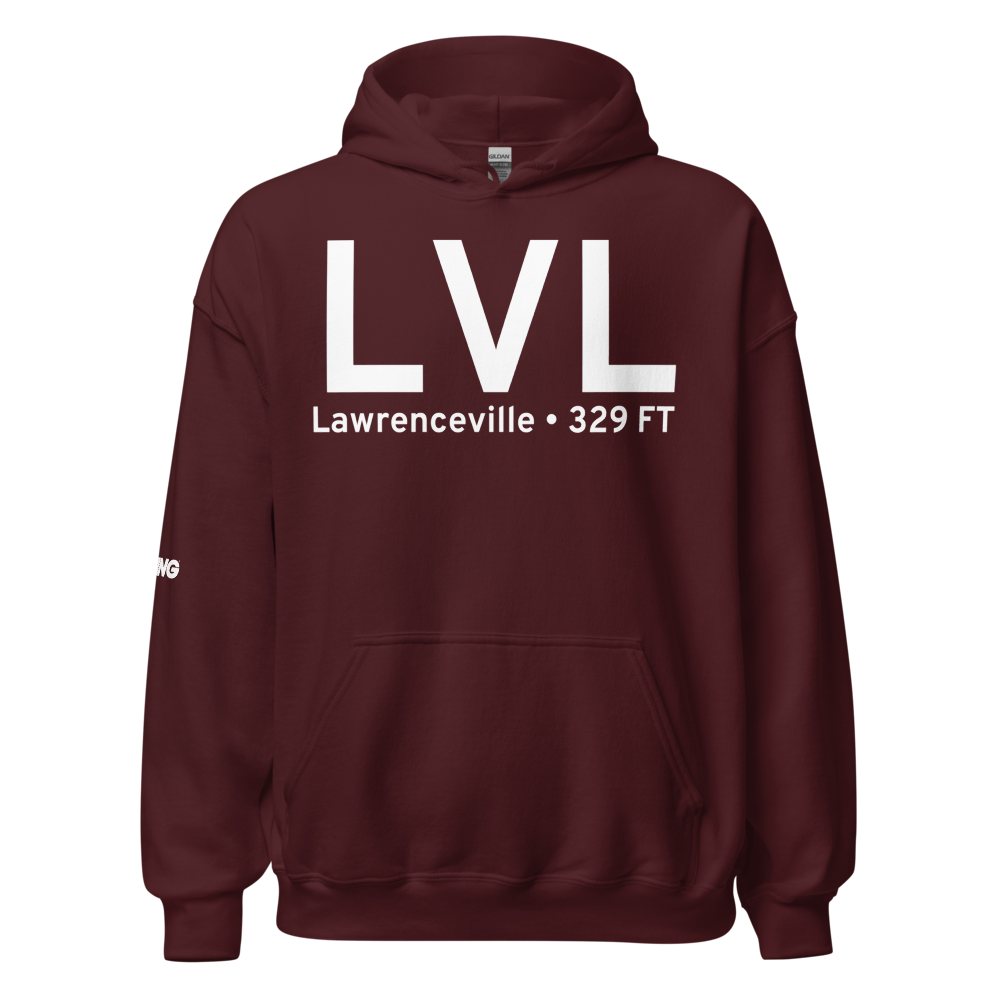 Lawrenceville (KLVL) Airport Hoodie Sweatshirt 