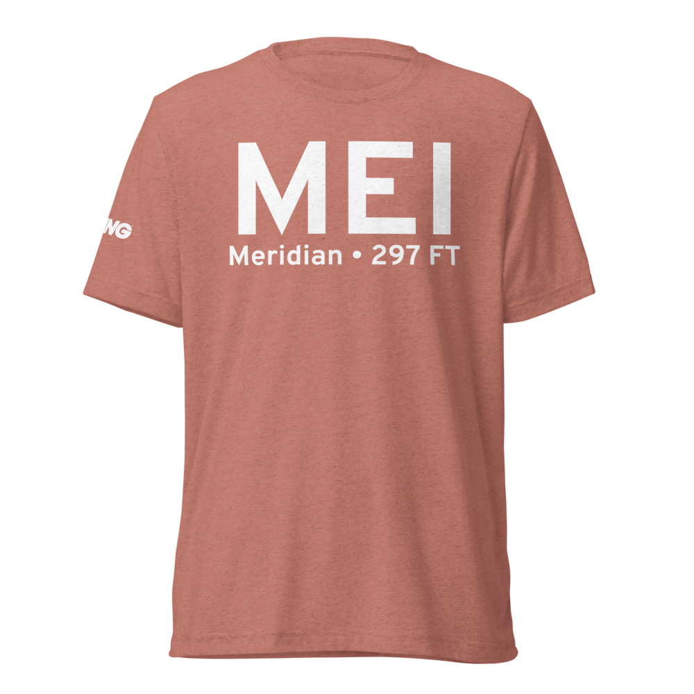 Meridian (KMEI) Airport Tri-blend T-Shirt 