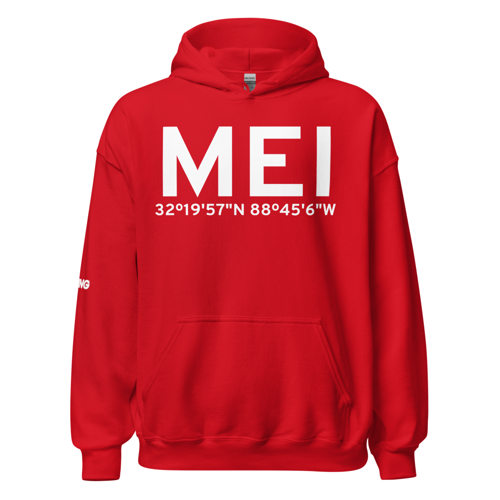 Meridian (KMEI) Airport Hoodie Sweatshirt 