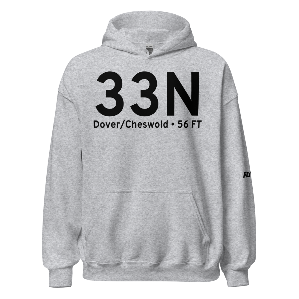 Dover/Cheswold (K33N) Airport Hoodie Sweatshirt 