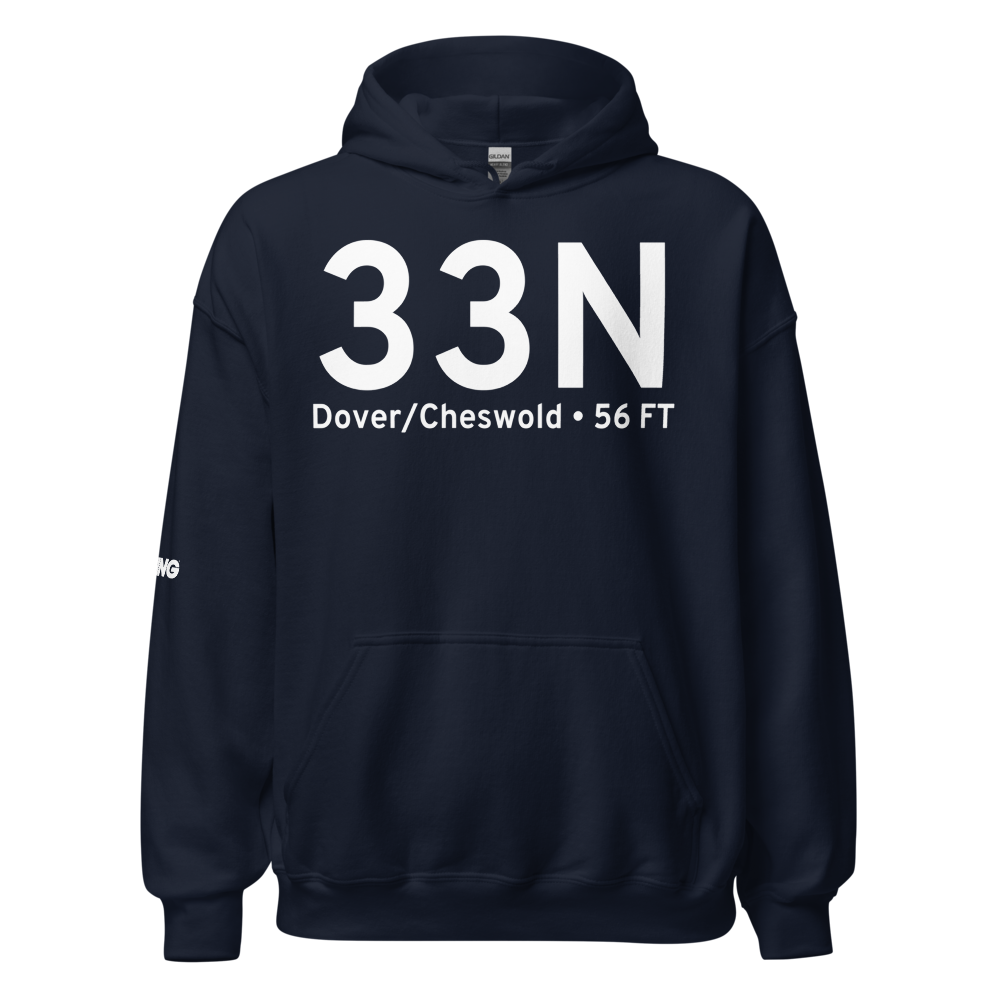 Dover/Cheswold (K33N) Airport Hoodie Sweatshirt 