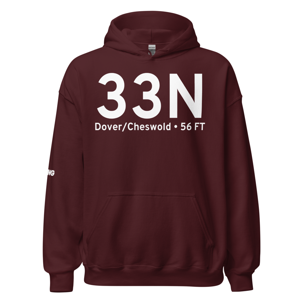 Dover/Cheswold (K33N) Airport Hoodie Sweatshirt 