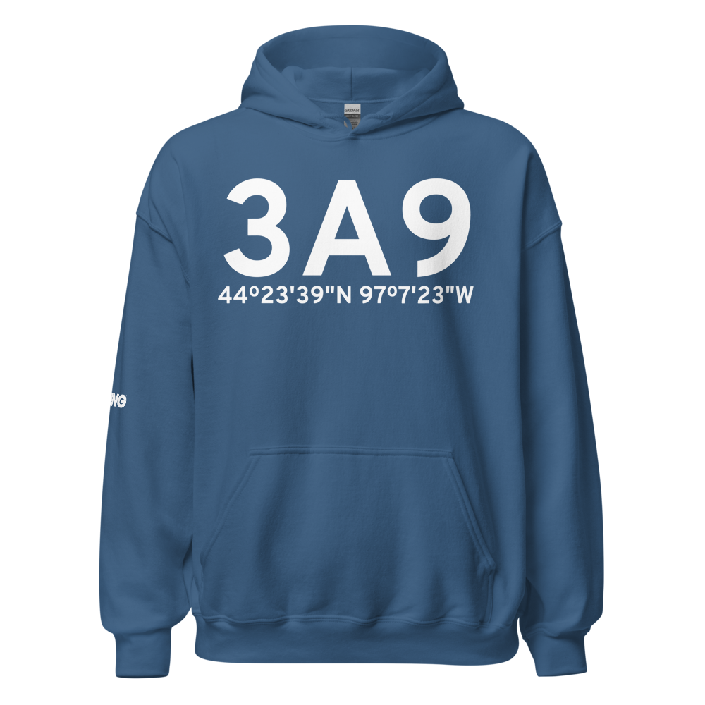 Arlington (3A9) Airport Hoodie Sweatshirt 