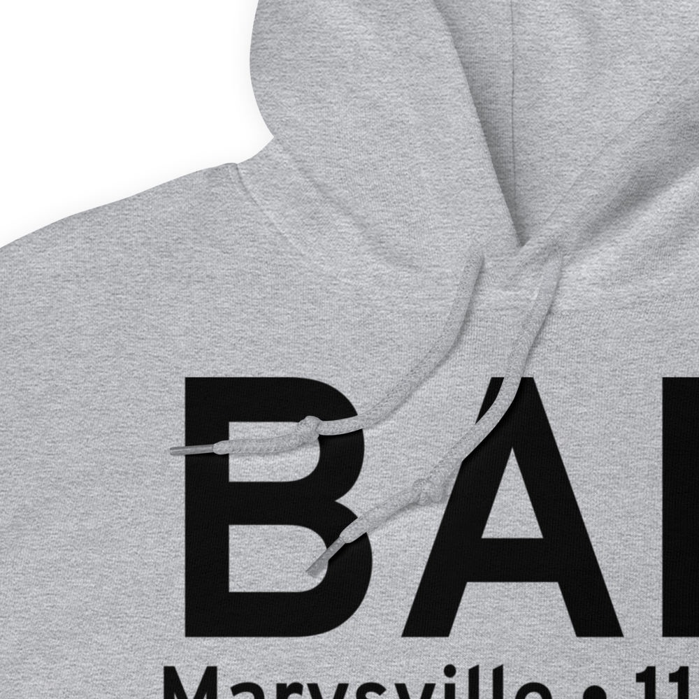 Marysville (KBAB) Airport Hoodie Sweatshirt 