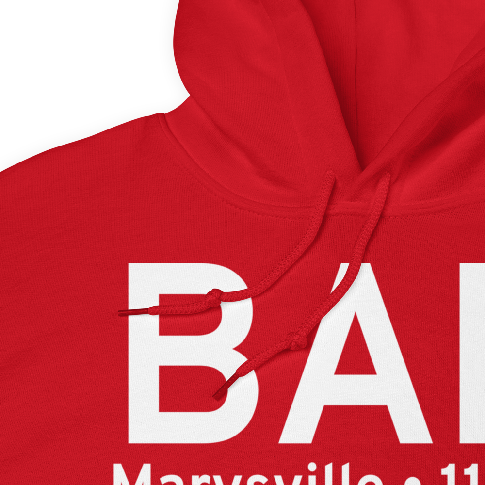 Marysville (KBAB) Airport Hoodie Sweatshirt 