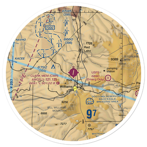 H.A. Clark Memorial Field (CMR) VFR Sectional Sticker (30 mile)