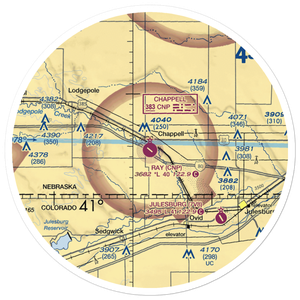Billy G Ray Field (CNP) VFR Sectional Sticker (30 mile)