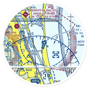 Patrick Air Force Base (COF) VFR Sectional Sticker (20 mile)