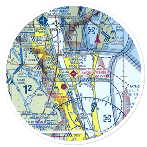 Merritt Island Airport (COI) VFR Sectional Sticker (30 mile)