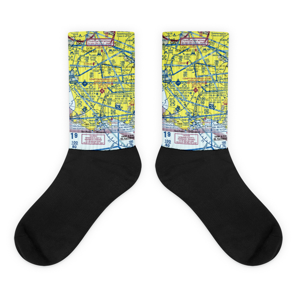 Compton Woodley Airport (CPM) VFR Sectional Socks 