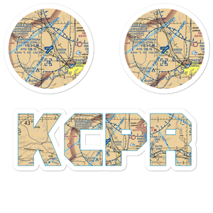 Casper-Natrona County International Airport (CPR) VFR Sectional Sticker Pack