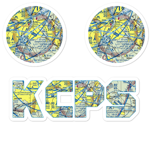 St Louis Downtown Airport (CPS) VFR Sectional Sticker Pack