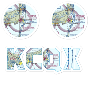 Chatham Municipal Airport (CQX) VFR Sectional Sticker Pack