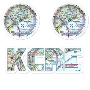 Grand Strand Airport (CRE) VFR Sectional Sticker Pack