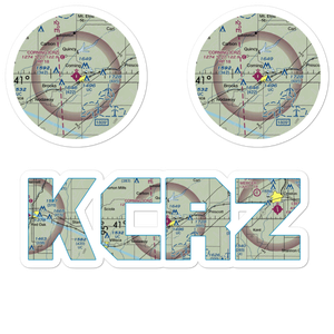 Corning Municipal Airport (CRZ) VFR Sectional Sticker Pack