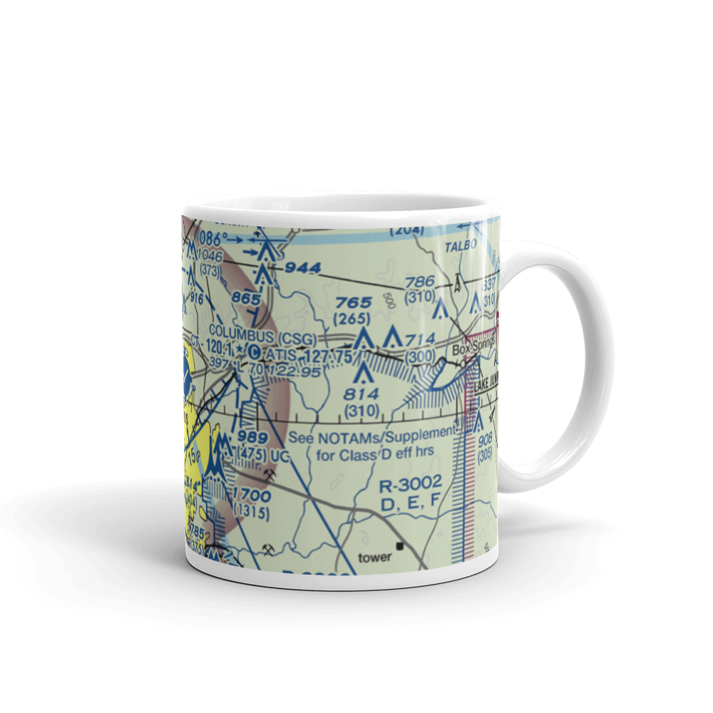 Columbus Metropolitan Airport (CSG) VFR Sectional  Mug 