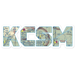 Clinton Sherman Airport (CSM) VFR Sectional Sticker