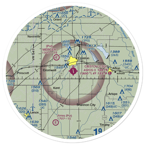 Creston Municipal Airport (CSQ) VFR Sectional Sticker (30 mile)