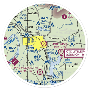 Dennis F Cantrell Field (CWS) VFR Sectional Sticker (20 mile)