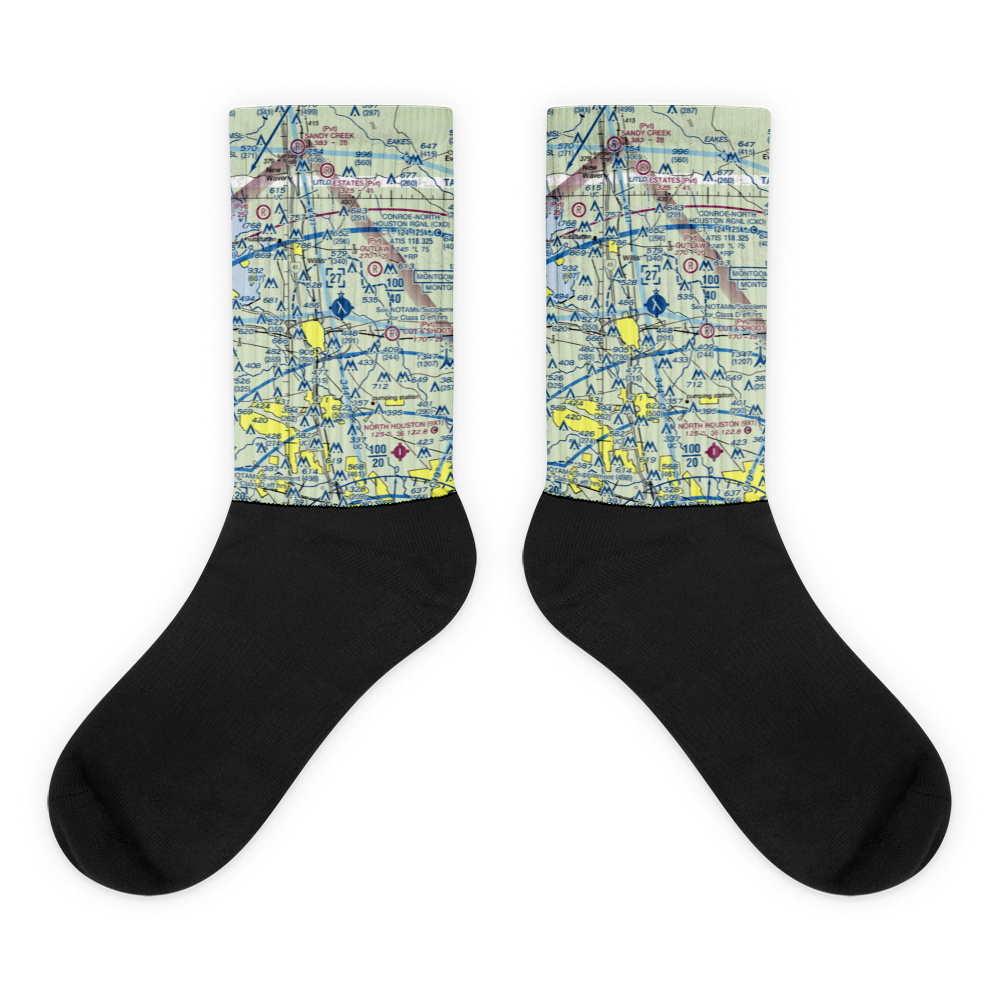 Conroe-North Houston Regional Airport (CXO) VFR Sectional Socks 