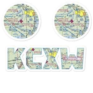 Cantrell Field Airport (CXW) VFR Sectional Sticker Pack