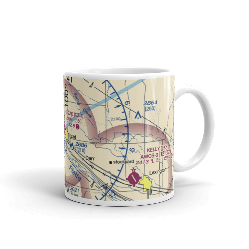 Cozad Municipal Airport (CZD) VFR Sectional  Mug 
