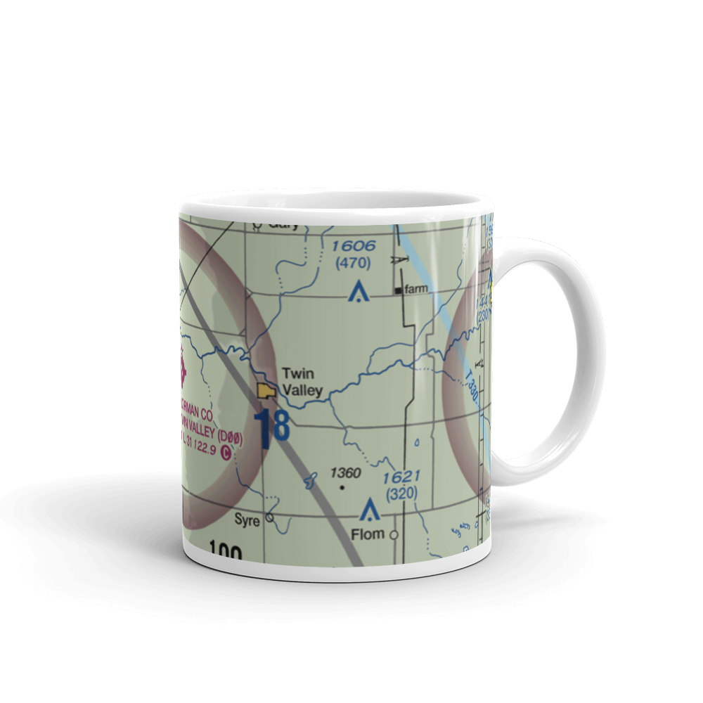 Norman County/Ada/Twin Valley Airport (D00) VFR Sectional  Mug 