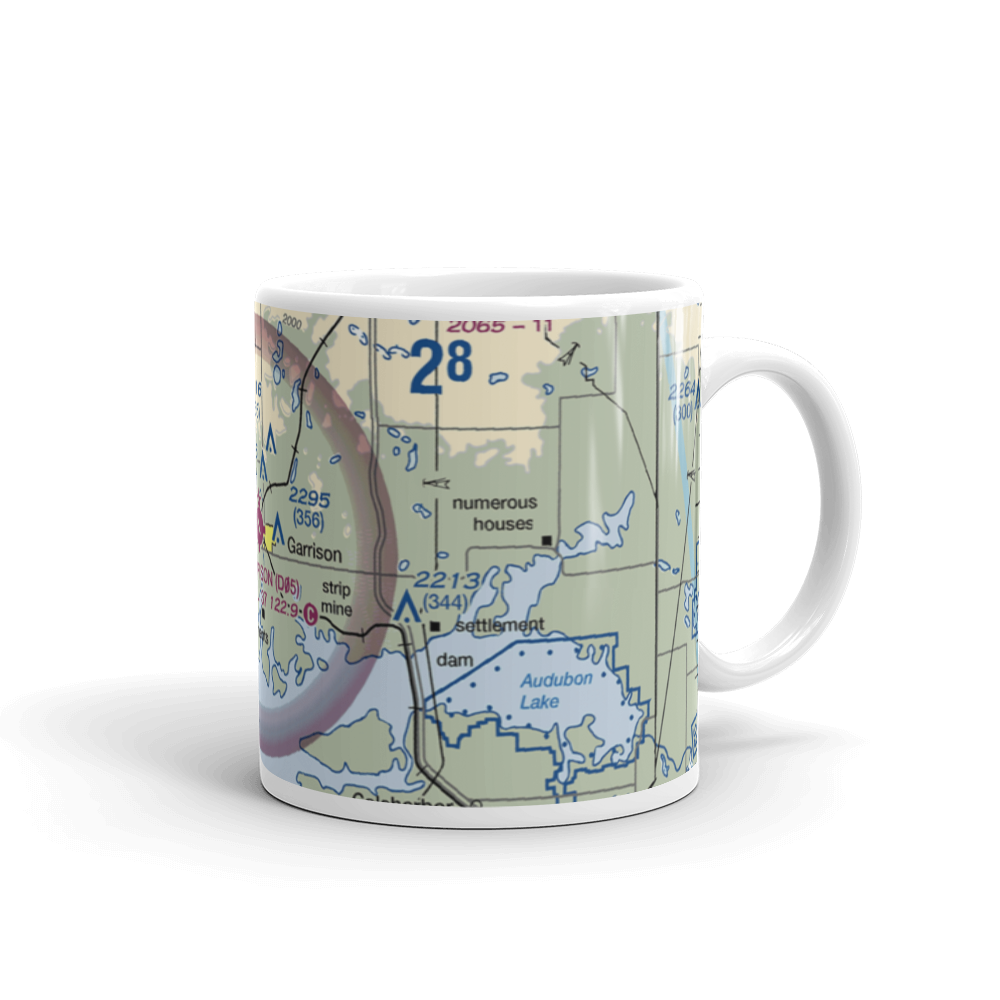 Garrison Municipal Airport (D05) VFR Sectional  Mug 