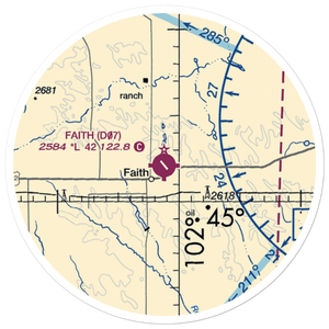 Faith Municipal Airport (D07) VFR Sectional Sticker (20 mile)