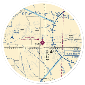 Faith Municipal Airport (D07) VFR Sectional Sticker (30 mile)