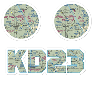 Arcade Tri County Airport (D23) VFR Sectional Sticker Pack
