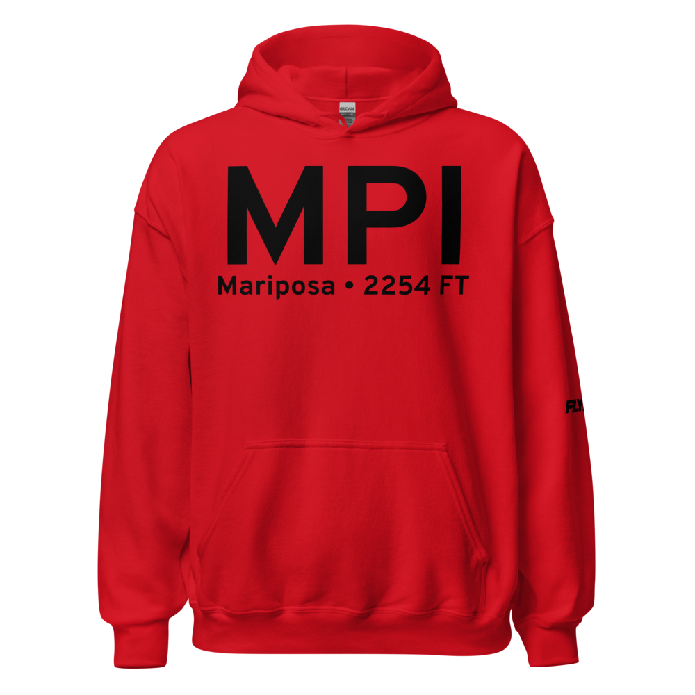 Mariposa (KMPI) Airport Hoodie Sweatshirt 