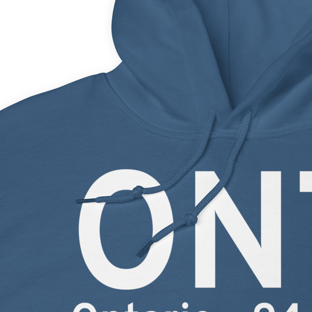 Ontario (KONT) Airport Hoodie Sweatshirt 
