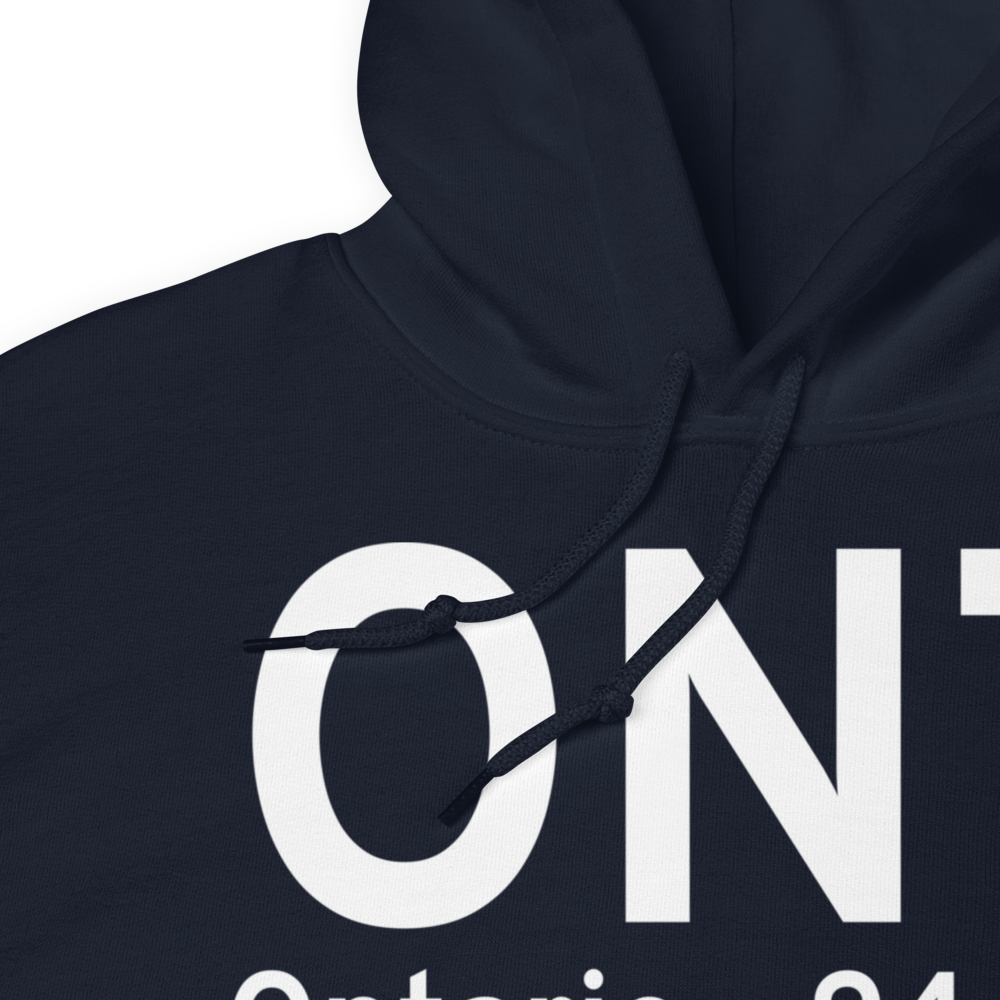 Ontario (KONT) Airport Hoodie Sweatshirt 