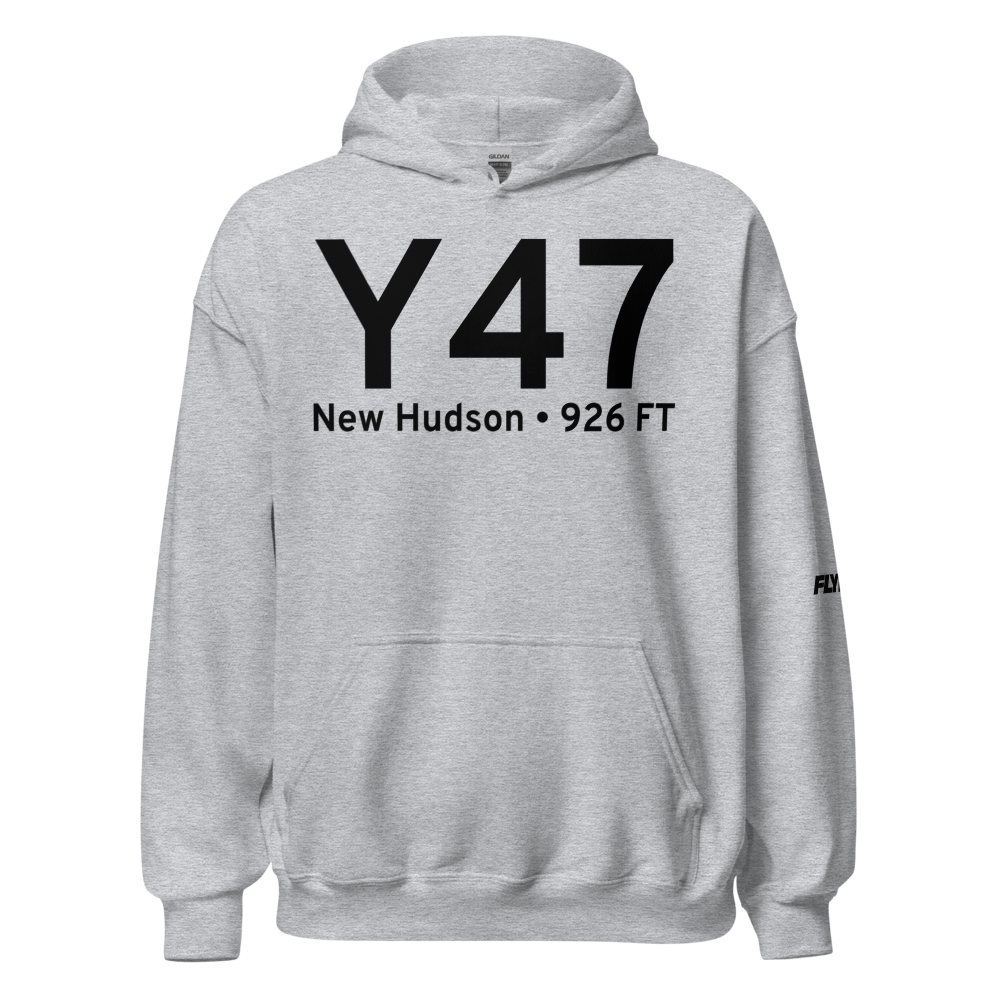 New Hudson (KY47) Airport Hoodie Sweatshirt 