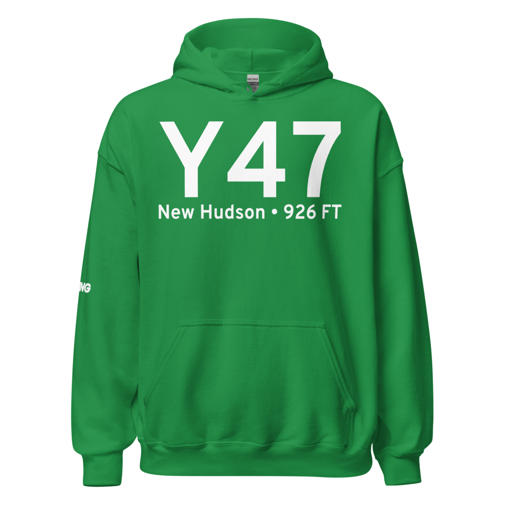 New Hudson (KY47) Airport Hoodie Sweatshirt 
