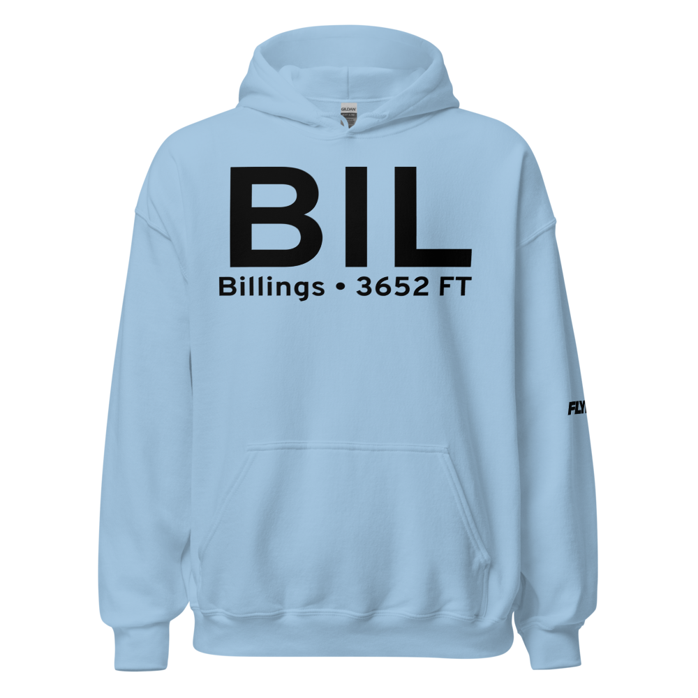 Billings (KBIL) Airport Hoodie Sweatshirt 