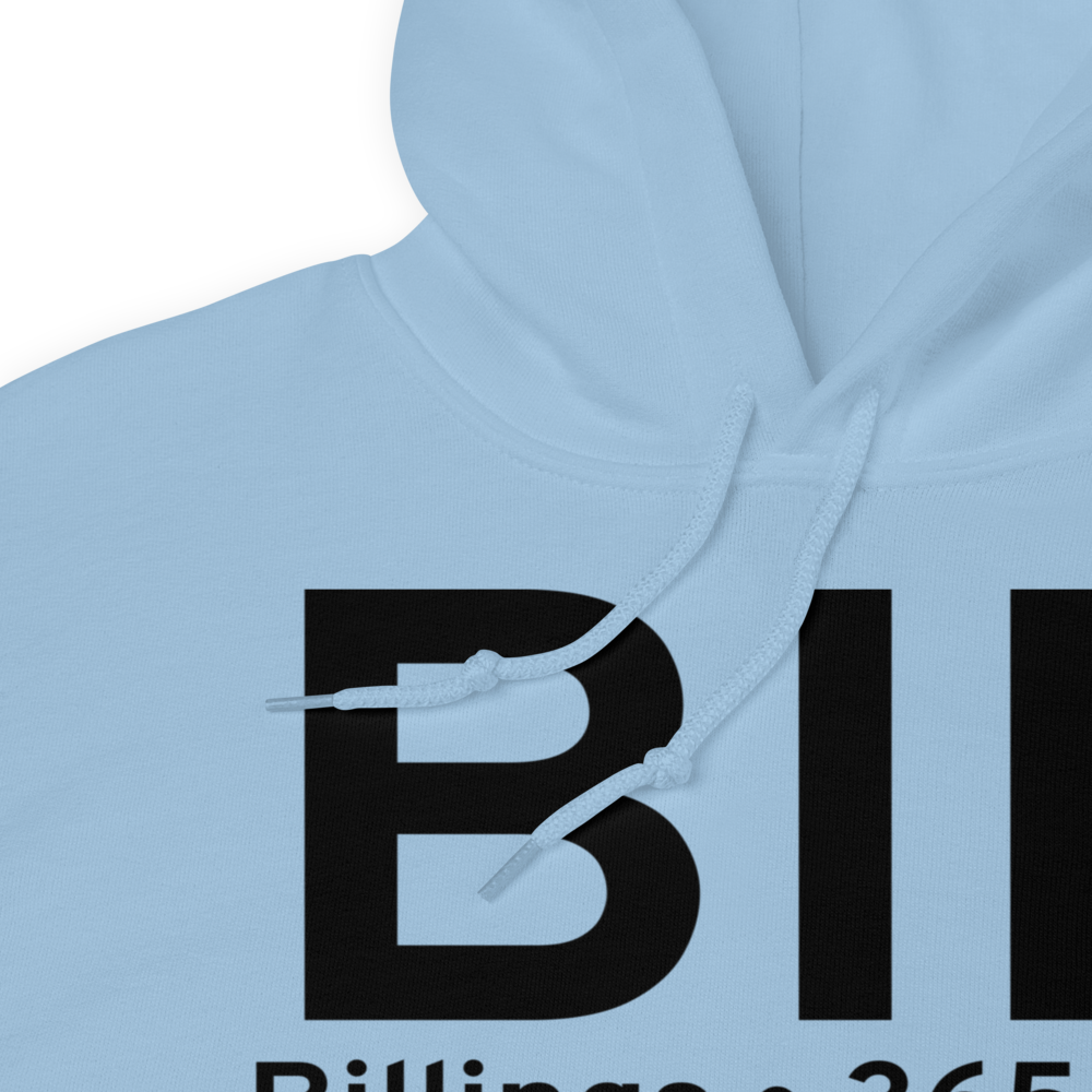 Billings (KBIL) Airport Hoodie Sweatshirt 