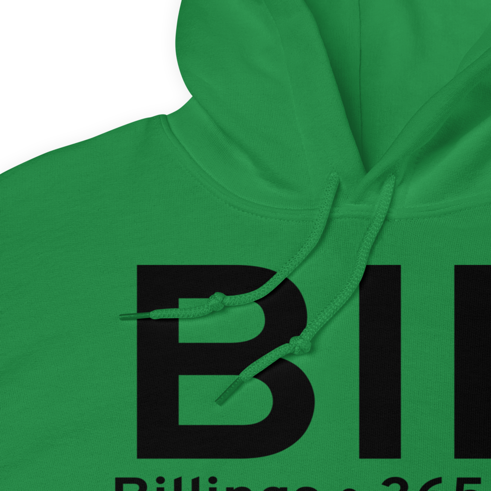 Billings (KBIL) Airport Hoodie Sweatshirt 