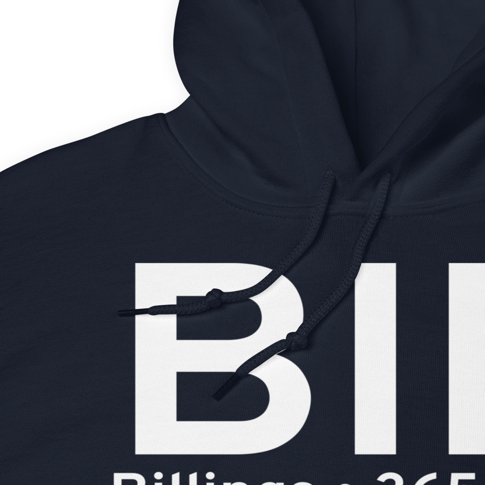 Billings (KBIL) Airport Hoodie Sweatshirt 
