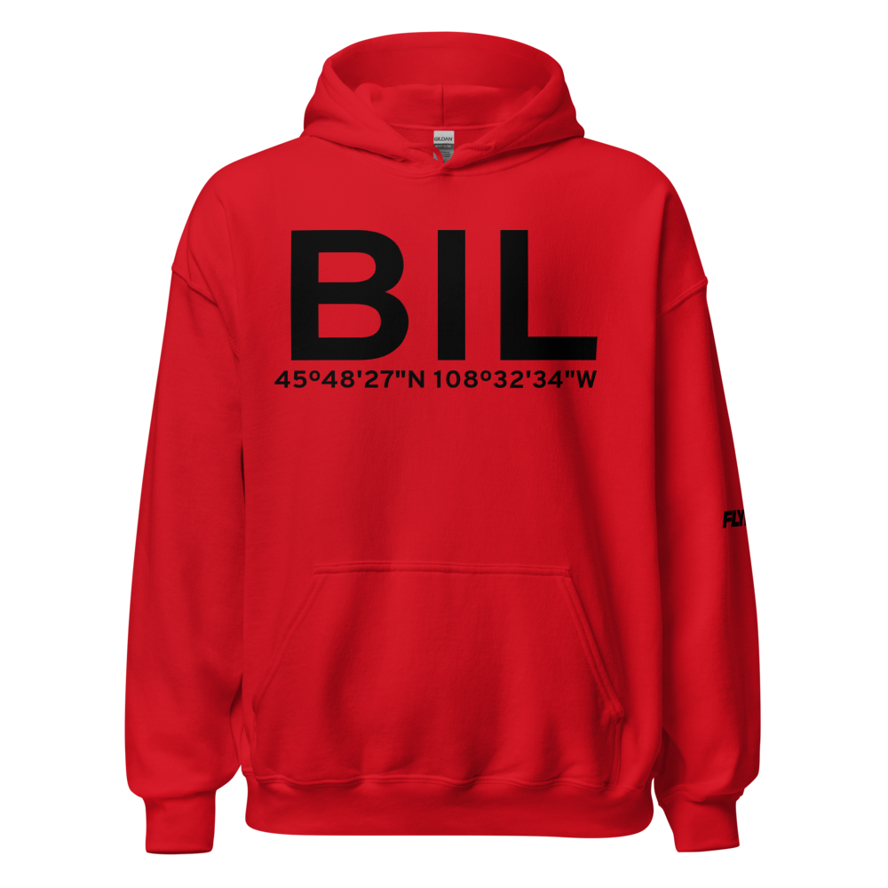 Billings (KBIL) Airport Hoodie Sweatshirt 