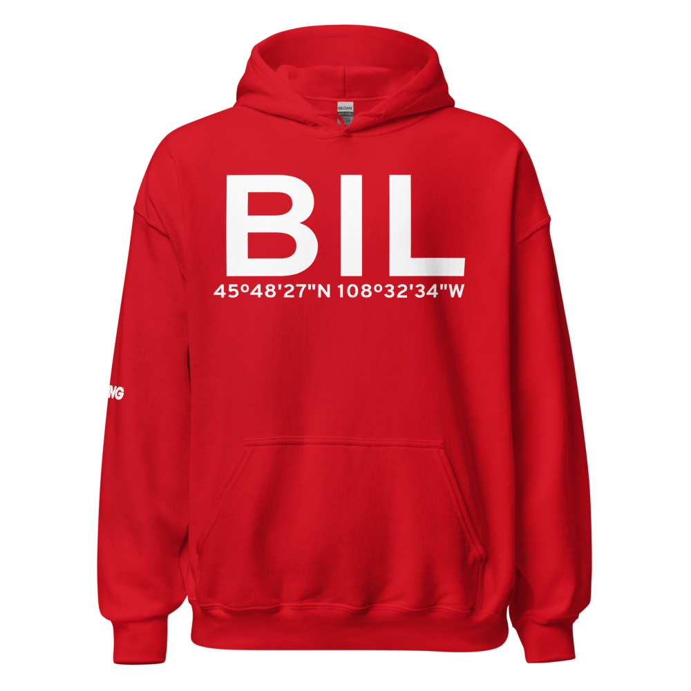 Billings (KBIL) Airport Hoodie Sweatshirt 