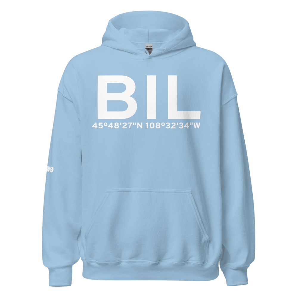 Billings (KBIL) Airport Hoodie Sweatshirt 