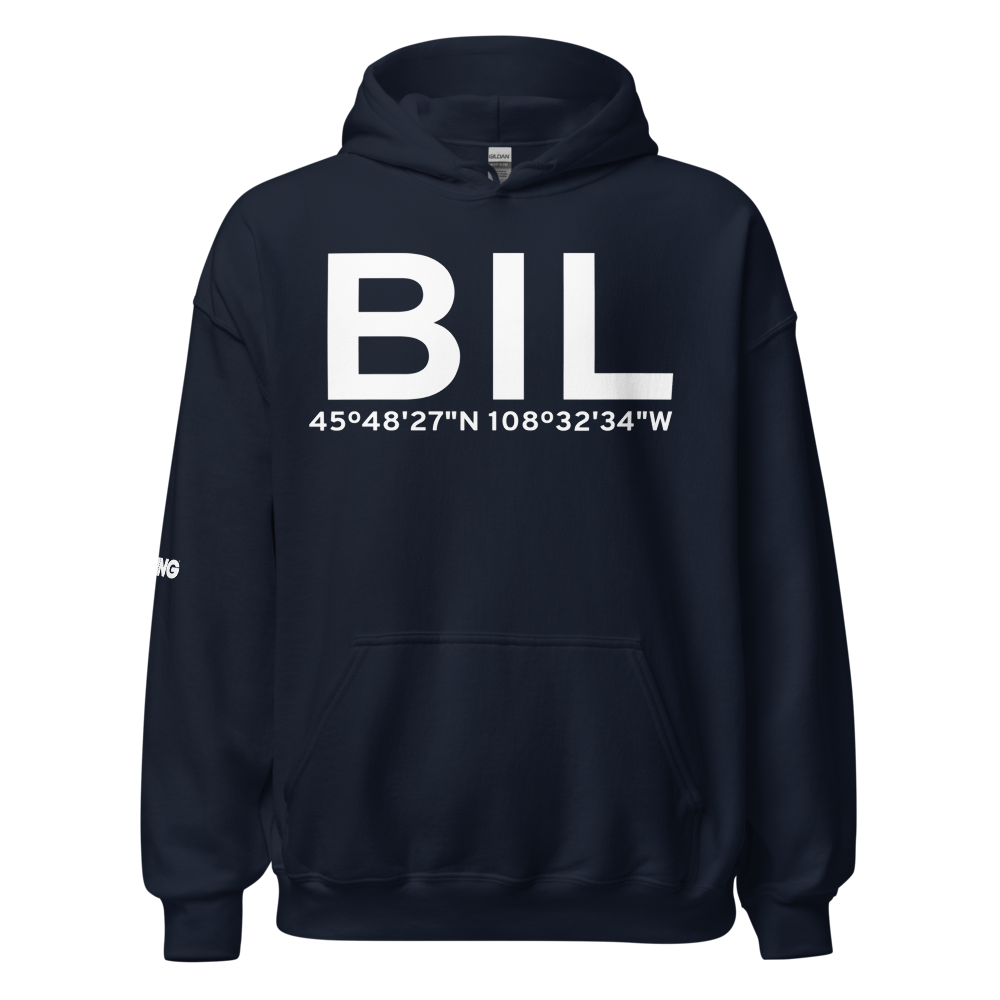 Billings (KBIL) Airport Hoodie Sweatshirt 
