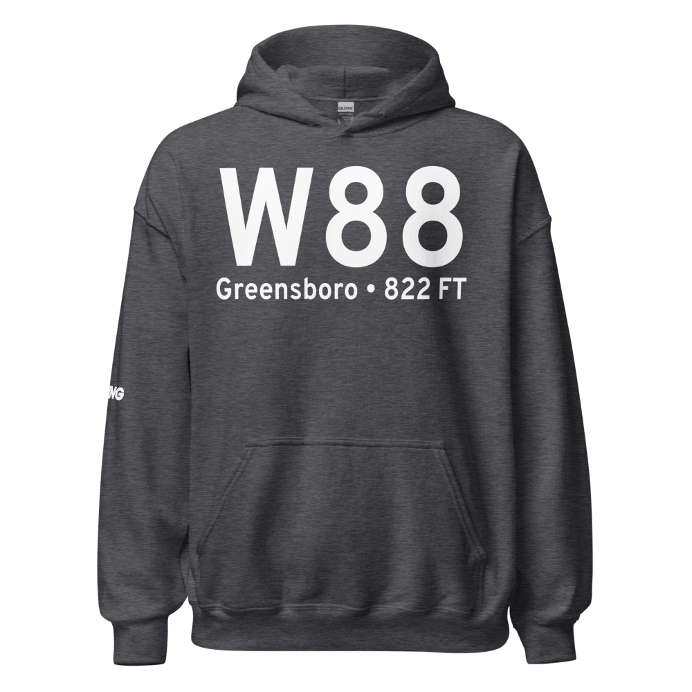Greensboro (W88) Airport Hoodie Sweatshirt 