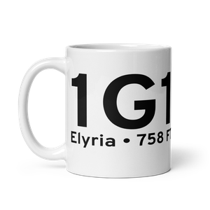 Elyria (K1G1) Airport Mug