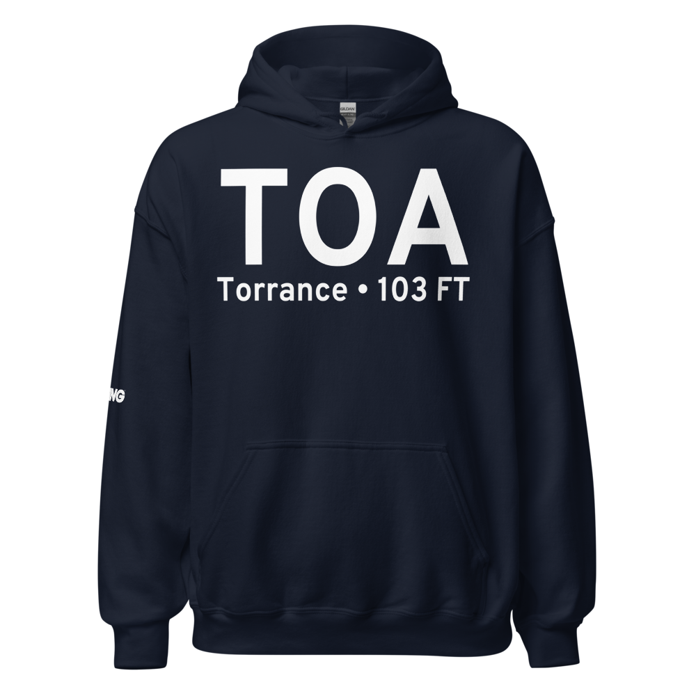 Torrance (KTOA) Airport Hoodie Sweatshirt 